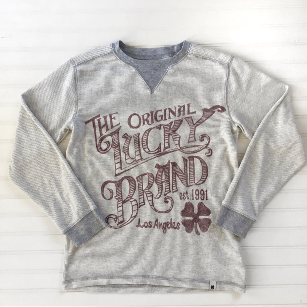 Lucky Brand Kids Power Punch Thermal Shirt Size S